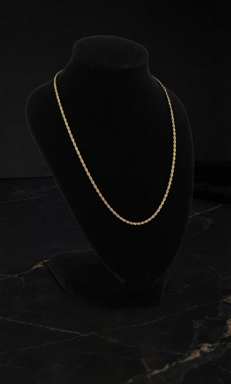 Tejido Lazo 60cm en oro italiano 18K