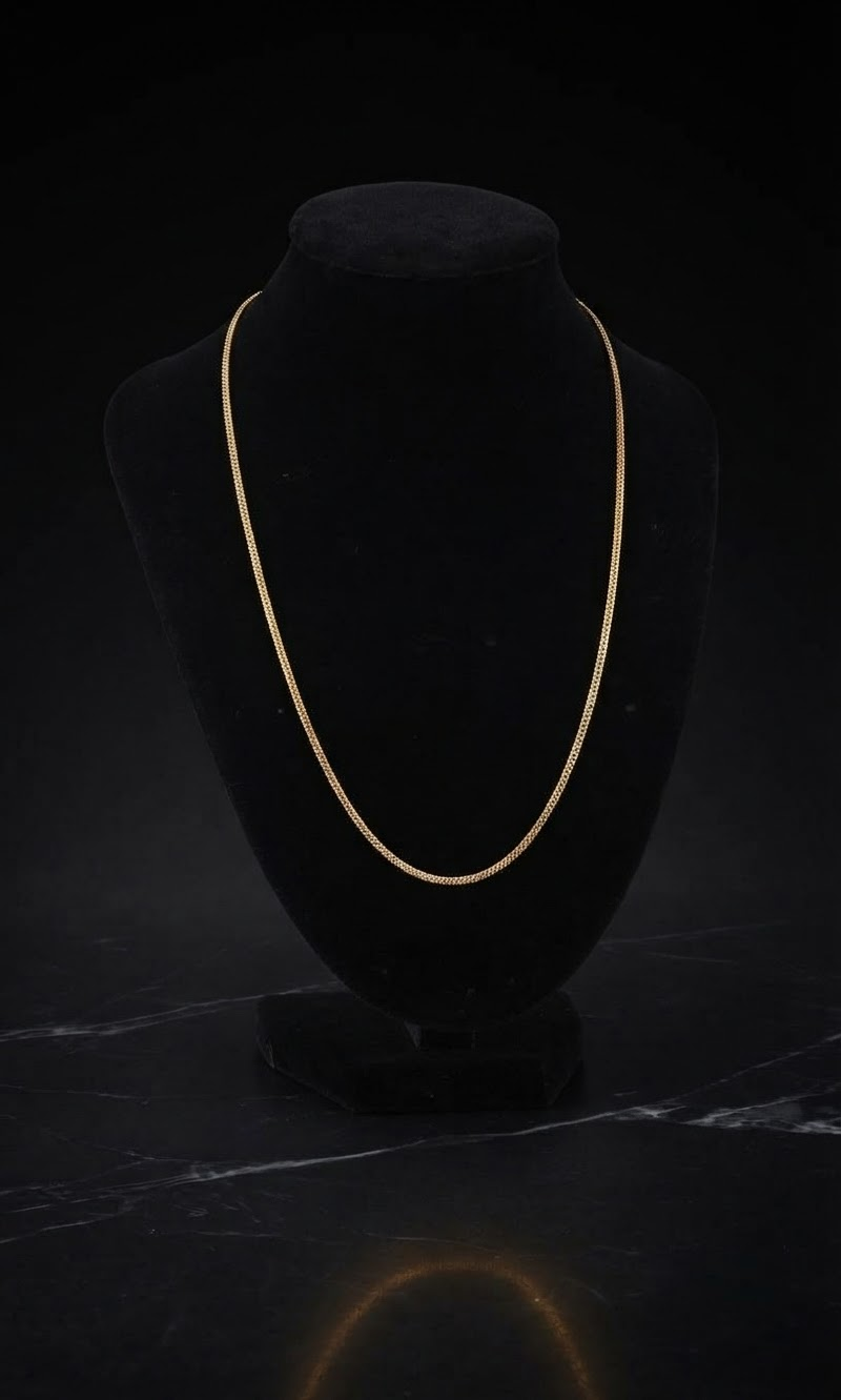 Tejido Escalera 60cm en oro italiano 18K