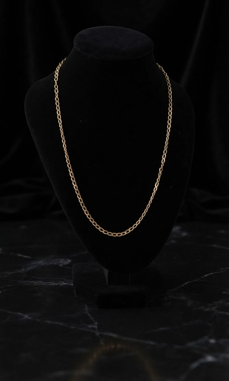 Tejido Cubano 60cm en oro italiano 18K